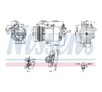 NISSENS 891012 Compressore aria condizionata