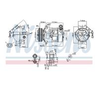 NISSENS 89310 Compressore aria condizionata