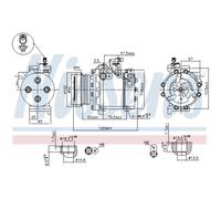 Compressore climatizzazione R 134a 89349 NISSENS