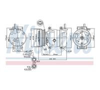 Compressore aria condizionata NISSENS 89492