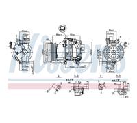 Compressore aria condizionata NISSENS 89554