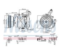NISSENS 89576 Compressore aria condizionata
