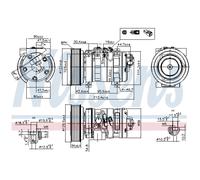 NISSENS Compressore, Climatizzatore per MAZDA 89609