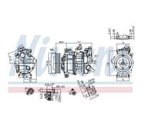 Compressore aria condizionata NISSENS KLIMA NIS 890602