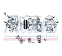 Compressore aria condizionata NISSENS KLIMA NIS 890796