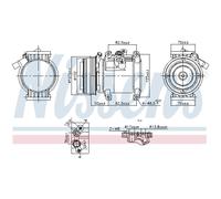 Compressore aria condizionata NISSENS KLIMA NIS 891011