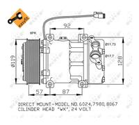 Compressore aria condizionata NRF 32120