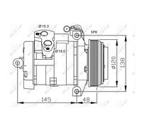 Compressore aria condizionata NRF 32470