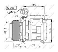 NRF 32660 Compressore aria condizionata