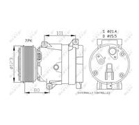 Compressore aria condizionata NRF 32872