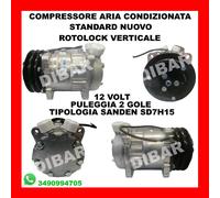 COMPRESSORE ARIA CONDIZIONATA NUOVO 12V STANDARD ROTOLOCK VERTICALE WG2017113 9