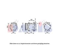 Compressore Aria Condizionata Passante Per Dacia Logan MCV KS_ LS_ Renault