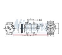 Compressore Aria Condizionata per Audi A4 8D2 B5 8D5 4B C5 VW Passat Variant 3B5