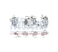 Compressore Aria Condizionata Per Audi A4 A5 A6 Q5 4F0260805AR 8E0260805BQ