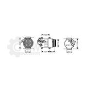 Compressore Aria Condizionata per Mercedes-Benz Classe B