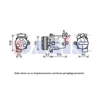 AKS DASIS 851924N Compressore aria condizionata