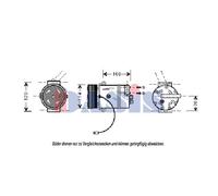AKS DASIS 850517N Compressore aria condizionata