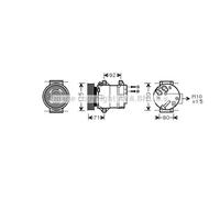 Compressore Aria Condizionata per Renault Grand Scénic II JM0/1_ KM0/1_