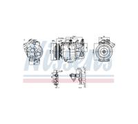 Compressore Aria Condizionata Per Renault Grande Scénic III Kadjar Megane CC
