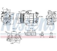 NISSENS 890947 Compressore aria condizionata