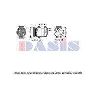 AKS DASIS 851560N Compressore aria condizionata