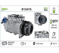 Compressore, aria condizionata valeo per BMW 1 (E81) 116 d 813415