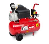 COMPRESSORE ARIA 25 LT FINI AMICO 25 8 BAR 2 HP MK2400 CARRELLATO