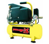 Compressore aria lubrificato a olio con manometro Coassiale 6 Litri 1HP 750W