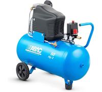 Compressore aria elettrico carrellato ABAC mod. Montecarlo L20 - motore 2 HP - 50 lt - Nuovo modello