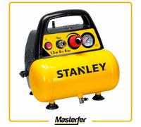 Compressore aria elettrico compatto portatile Stanley DN 200/8/6 motore 1.5 HP - 6 lt