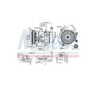 Compressore Aria per Dodge RAM 1500 Crew Cab Pick-up Extended Standard