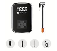 Compressore Aria Portatile,4000mAh Mini Compressore 4 Modalità Air Pump Elettrica 150PSI Gonfia Gomme Auto Portatile con Schermo LCD Digitale e Torcia LED per Auto/Bici/Moto/Scooter/Pallone