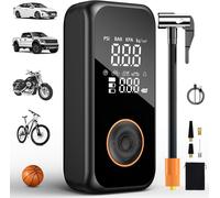 Compressore Aria Portatile, 6000Mah Mini Compressore Portatile, 5 Modalità Pompa