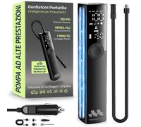 Compressore Aria Portatile Auto Premium Gonfia Gomme Auto 2X Più Veloce 150PSI