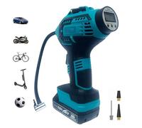 COMPRESSORE ARIA PORTATILE DOPPIA BATTERIA LITIO 36 V DIGITALE RUOTE AUTO MOTO