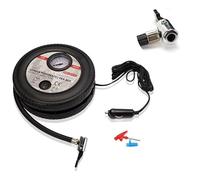 Compressore Aria Portatile, Mini Compressore Pneumatici per Auto, Con Adattatori per Ugelli per Auto Moto Biciclette Palloni, Forma Ruota