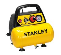 Compressore aria elettrico compatto portatile Stanley DN 200/8/6 motore 1.5 HP - 6 lt