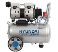 Hyundai 65700 - Compressore Super Silenziato 24 L 8 bar Oilfree