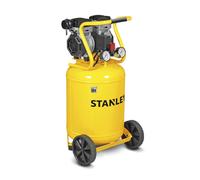 STANLEY Compressore Siltek Verticale Silenzioso 1,3HP, Giallo, 39 x 39 x 87 Cm