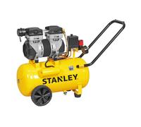 Compressore aria elettrico carrellato STANLEY DST 150/8/24 SXCMS1324H - 24 lt oilless - Silenziato