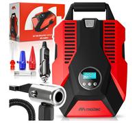 Compressore auto MalTec 12V riempimento pneumatici 150 PSI pompa ad aria digi...