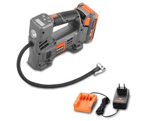 Compressore batteria FUXTEC 20V FX-E1CI20 SET con 1 batteria 2Ah, 1 caricabatteria 1A
