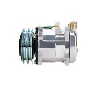Compressore CA, Compatibile Con Sd507, Compatibile Con 5H11,507 Compressore 12V 24V 2 Scanalature V Puleggia For Trattore Escavatore Camion For Carichi Pesanti Hot Rod(12V)