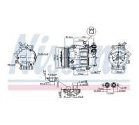 Compressore Climatizzatore Adatto Per Ford Focus C-Max Fusion Volvo V50 C30
