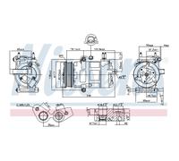 NISSENS 890217 Compressore aria condizionata