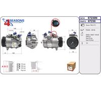 Compressore, Climatizzatore AHE 67230N per MERCEDES W204)