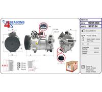 Compressore, Climatizzatore AHE 970134N per FIAT 500X (334_)