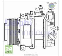 Compressore climatizzatore aria condizionata Delphi per MERCEDES CLASSE GL 450