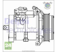 Compressore climatizzatore aria condizionata Delphi per MERCEDES SPRINTER 519 5