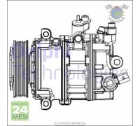 Compressore climatizzatore aria condizionata Delphi per VW JETTA IV